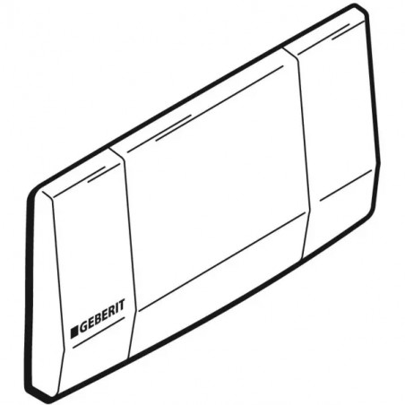 1-Tasten-Highline-Schild aus verchromtem Metall (öffentlicher Ort)