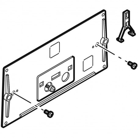 Transparente Platte mit Hebel