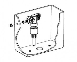 Schwimmerhahn "Dally" lateral