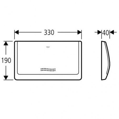 1-button control panel white