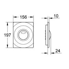 Surfplatte 2 Tasten für alte Mechanismen