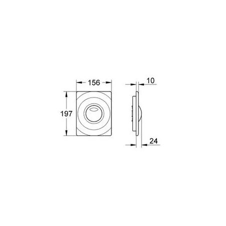 2-key surf plate for old mechanisms