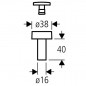 Push button hole diameter 16/35mm