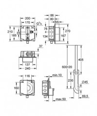 Flush valve for a built-in toilet