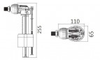 Silent float valve Horizontal