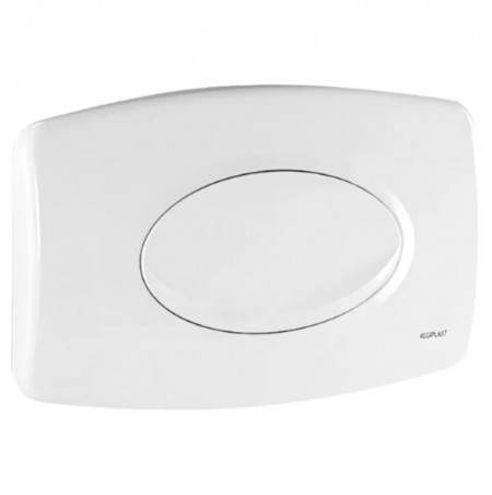 Plaque de commande réservoir WC encastré Regiplast simple volume, blanche