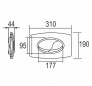 Control plate for Euro-Futura support frame, 1620B