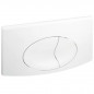 Plaque de commande murale WC encastré Regiplast double volume, blanche