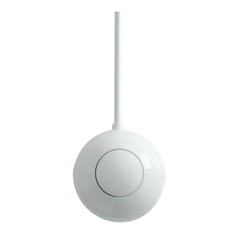 Bouton poussoir pneumatique réservoir WC haut apparent, blanc