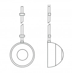 Pulsante pneumatico visibile