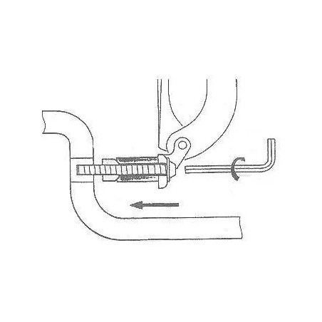 Solapa de asiento Selles Marly 1 pergamona opalina, fijación horizontal (1190086