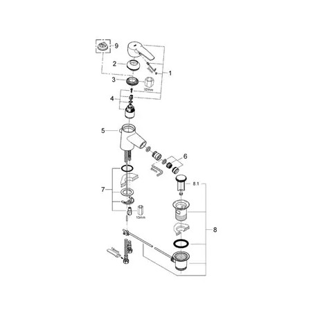 EUROSTYLE bidet mixer