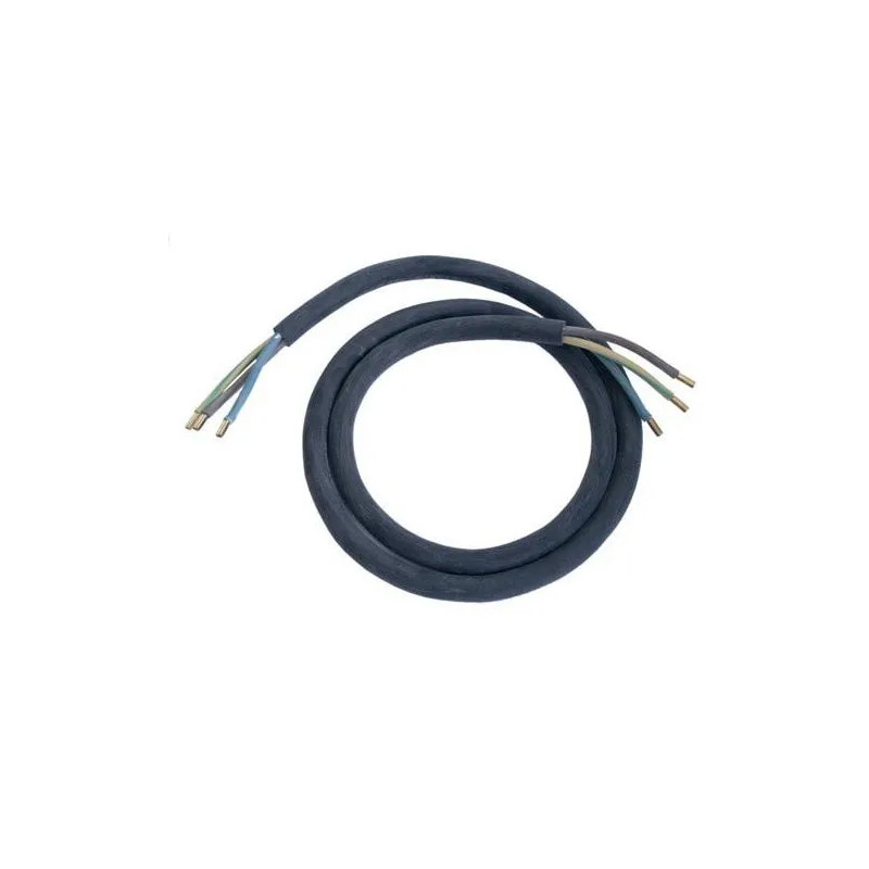 Cable negro HO7 RNF 3G6 sin enchufe 1,45m