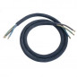 Black cable HO7 RNF 3G6 without plug 1,45m