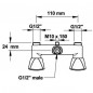 Miscelatore per doccia, interasse 11cm