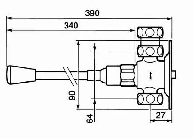 Commande fémorale Presto 712 - 390mm