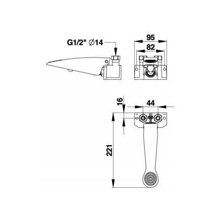 Interruptor de pie Mono Presto sol 520