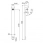 Presto DL400SE satin grey shower set