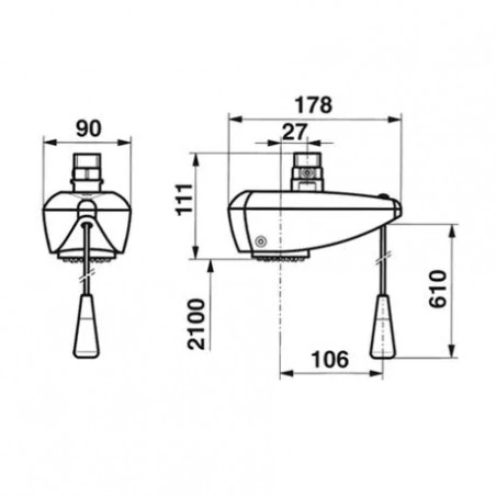 DL350S Handle Shower Set