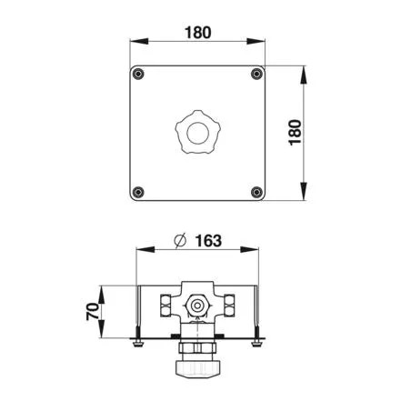 Einhebelmischer Presto ALPA UP Knopf schwarz