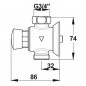 Robinet MM20x27 Presto 60