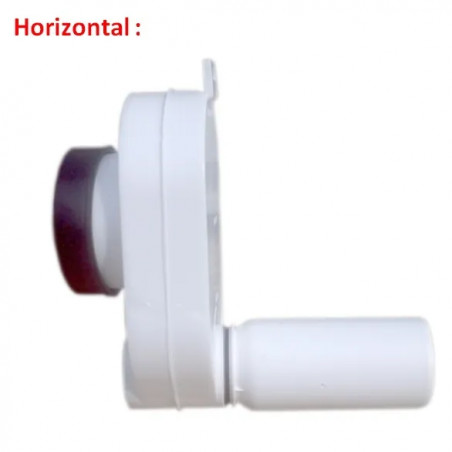 Vertical or Horizontal siphon for installation