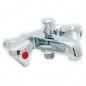 Bath and shower mixer, 7cm centre distance