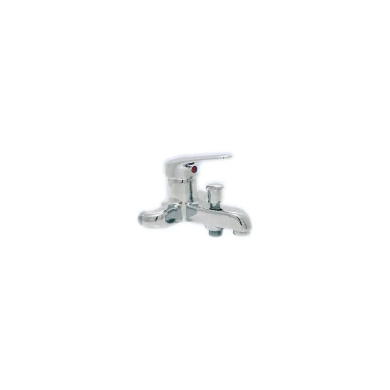 Single lever bath and shower mixer, 6cm centre distance