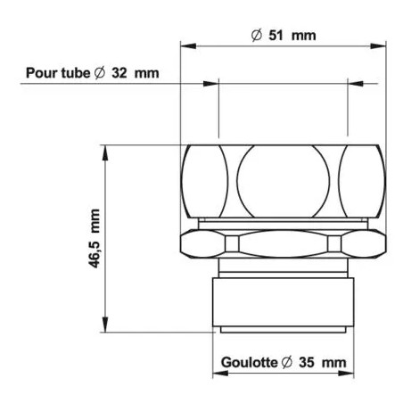 Nipplo per Presto flash/XL/EYREM D32 - G35/36