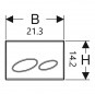 KAPPA 20 white PVC plate for UP200