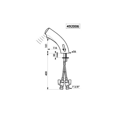 Grifo mezclador Tempomatic Mix 3 sin llave de paso