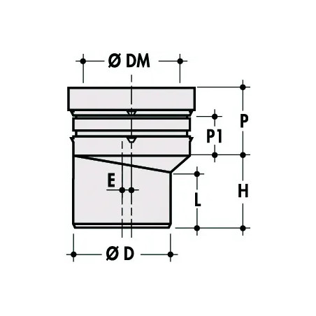 Exzentrische Stufenmuffe D.93