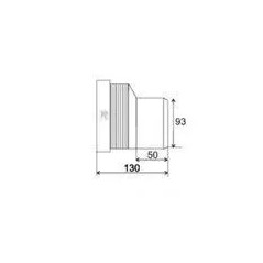 Exzentrische Muffe Regiplast D.93