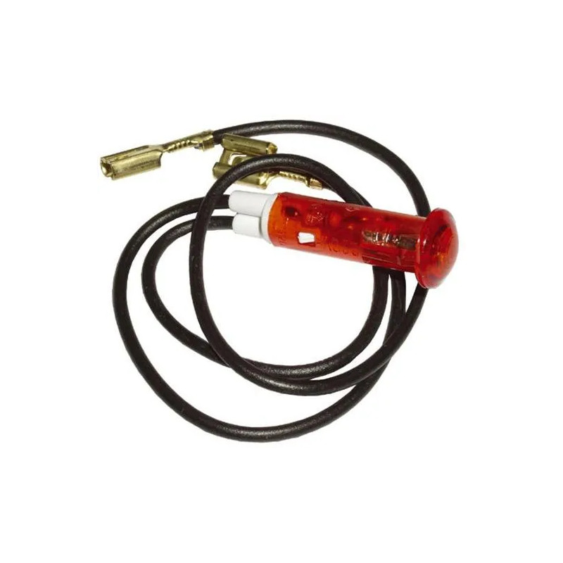 Indicatore rosso D.9mm con alette L.36mm