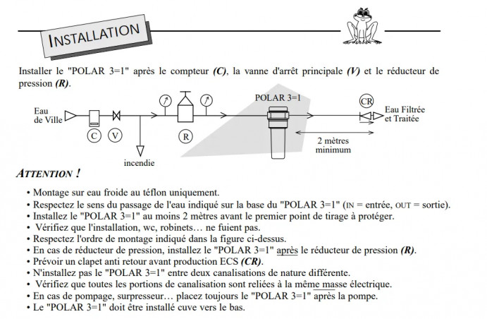 Filtre Polar domestique 3 en 1