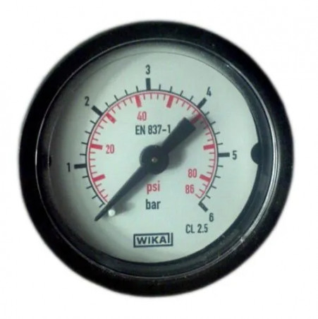 Axial pressure gauge D.40 from 0 to 6 bar