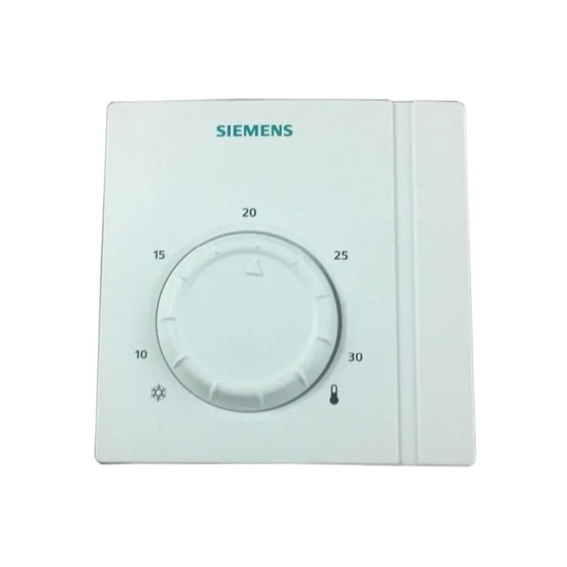 Room thermostat for heating and cooling