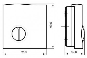 Thermostat d'ambiance pour chauffage et refroidissement