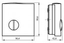 Room thermostat for heating and cooling