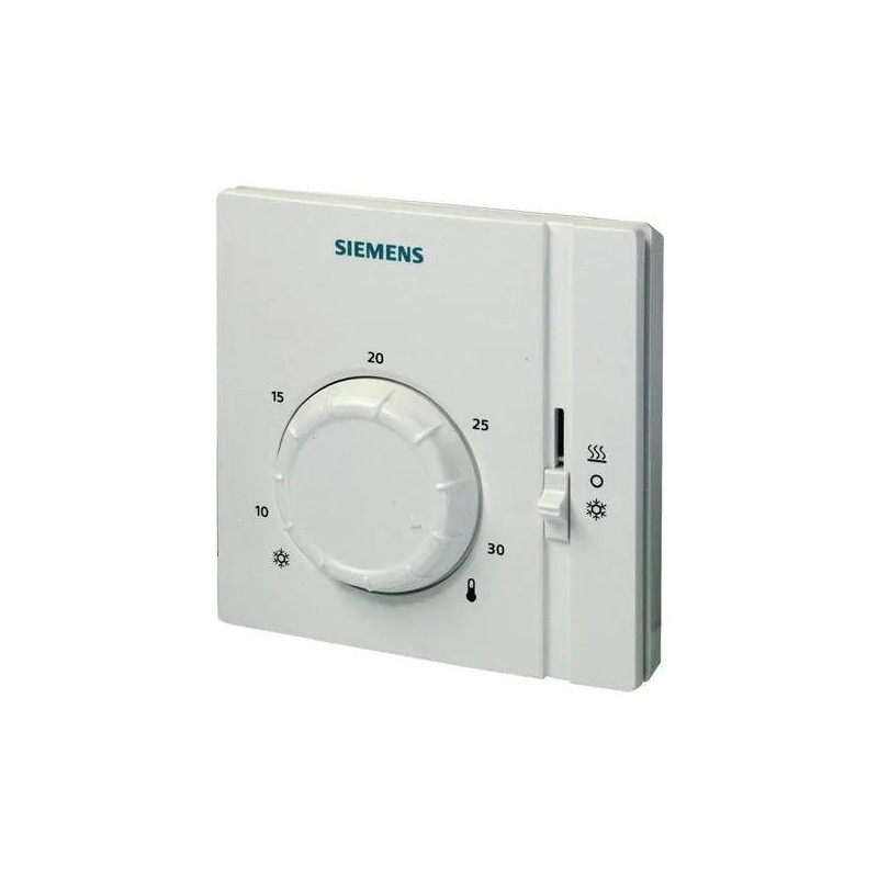 Room thermostat with summer/winter switch