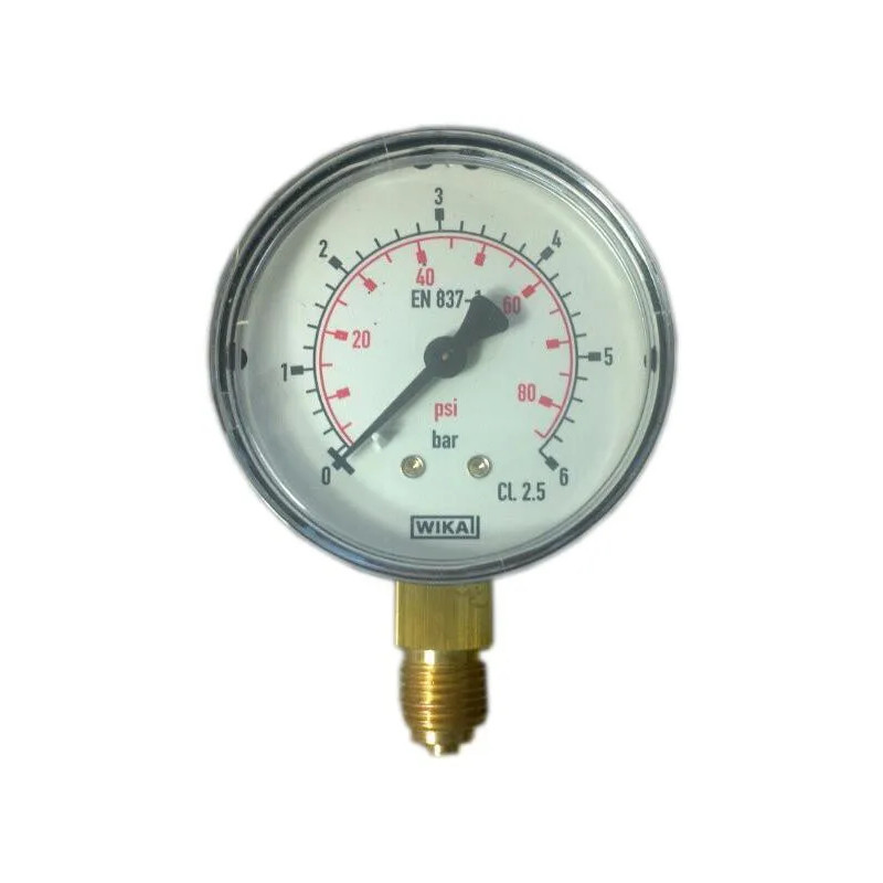 Trockenmanometer Radial D.63 0 bis 6 bar