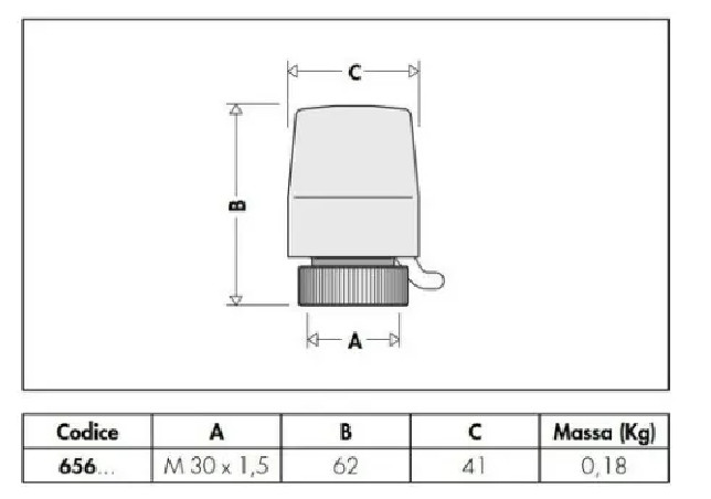 Cabeza eléctrica 24V