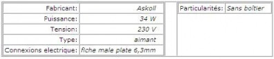 Askoll Universal-Abflusspumpe mit Stecker