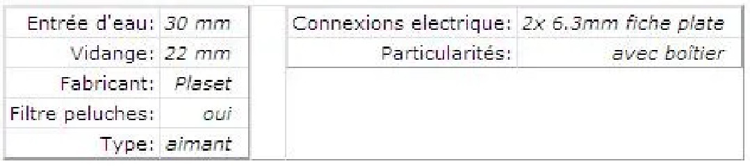 Plaset-Entleerungspumpe 518004700 Merloni