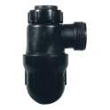 Laboratory siphon length 158mm, inlet 40mm outlet 40mm, no artillery.