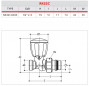 Micrometric valve, straight