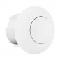 Bouton poussoir pneumatique pour WC encastré, blanc 