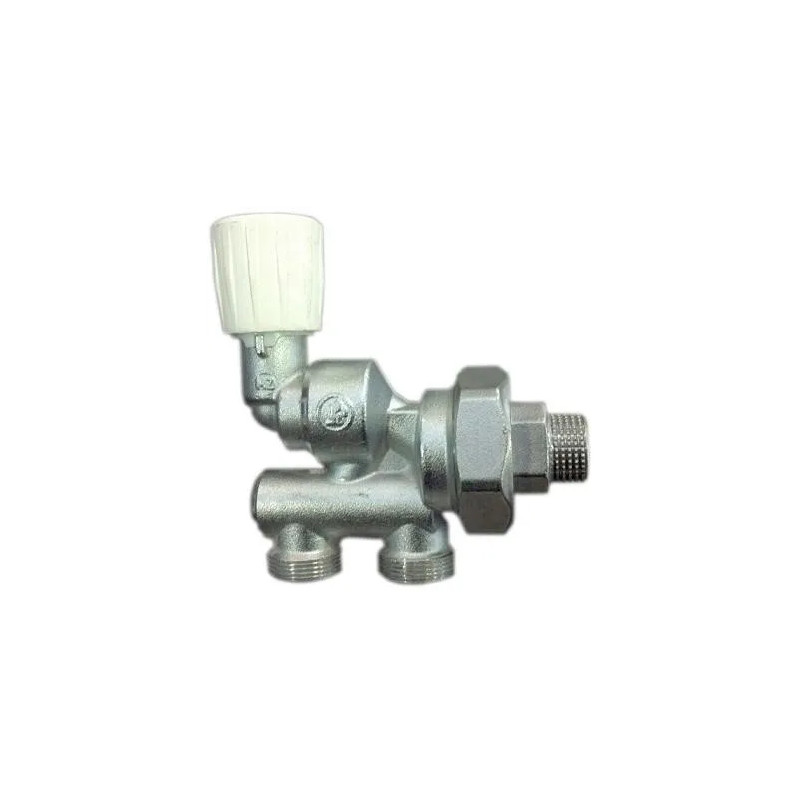 Single-pipe valve with 1/2x16 swivel handwheel