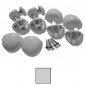 KING R Bearing Kit with Brackets Chrome