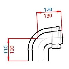 Codo 90° N.E.T. D60/100